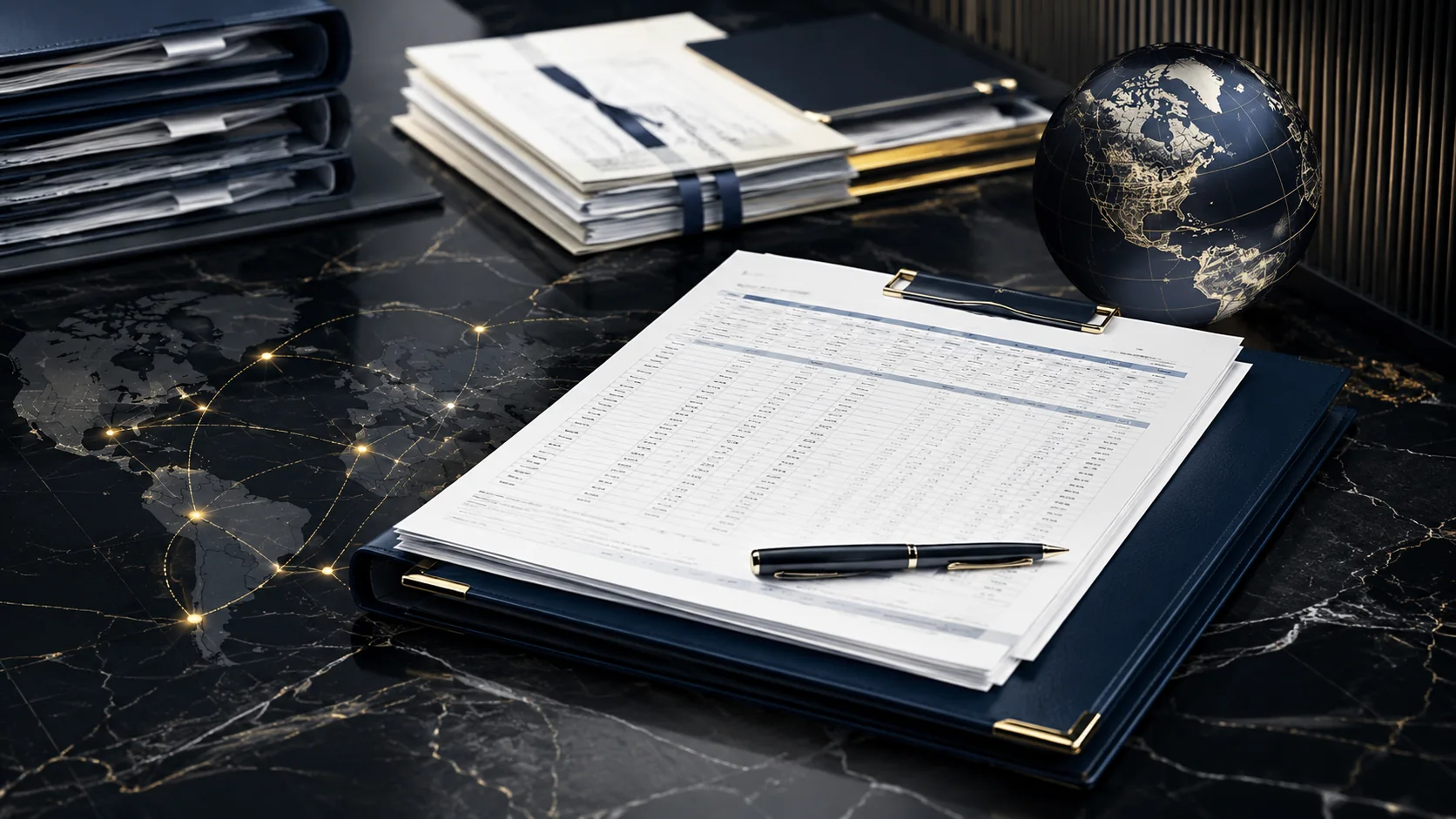 Corporate compliance documents and related-party tracking materials for a foreign-owned Florida company.